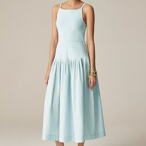 J Crew pintuck mixy dress